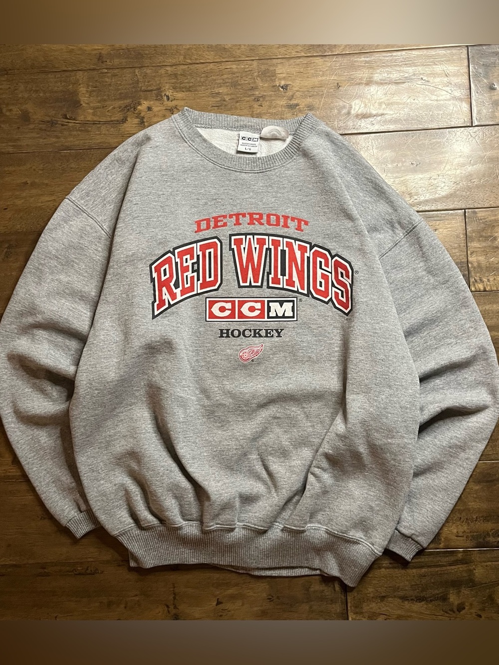 Vintage 90’s Y2K Detroit Red Wings CCM NHl Hockey Men’s Sweatshirt #Vintage #Y2K